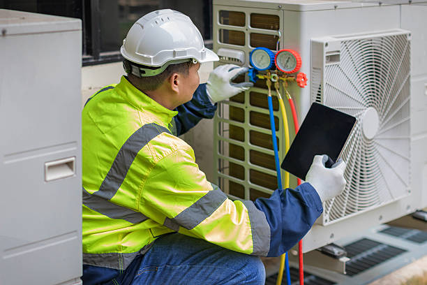 Professional Air Conditioning Repair technician working in Lansford, PA